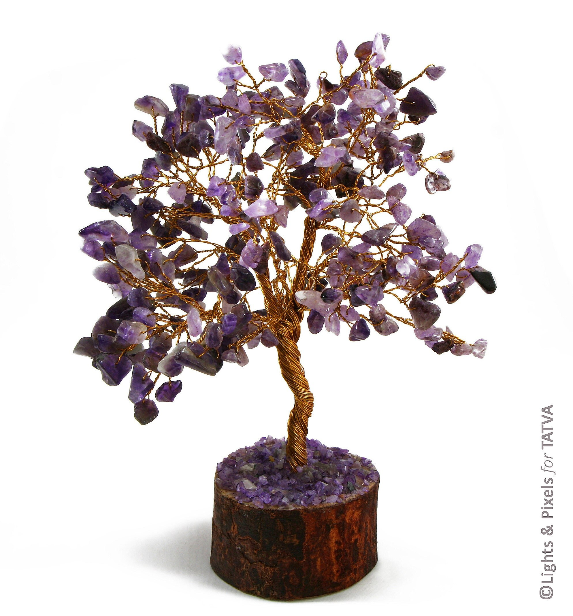 gemstone tree, christmas tree, crystal tree decor, wire tree of life, healing crystal, magic tree, housewarming gift, feng shui home decor, feng shui christmas, family gift, purple amethyst tree, purple haze home, fathers day gifts