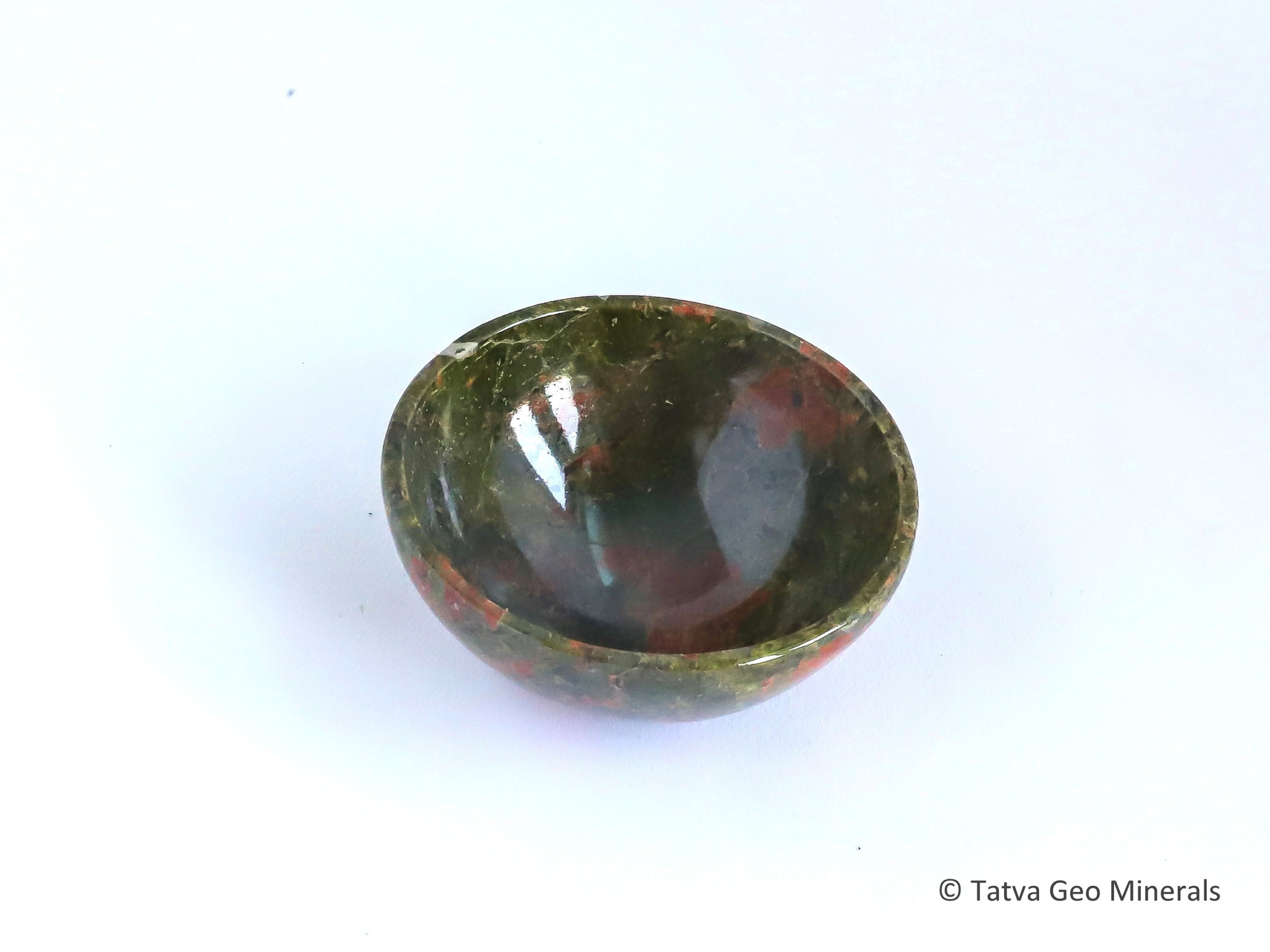 Natural Unakite Bowl - Offering Bowl - Jewelry Holder - Crystal Bowl Trinket