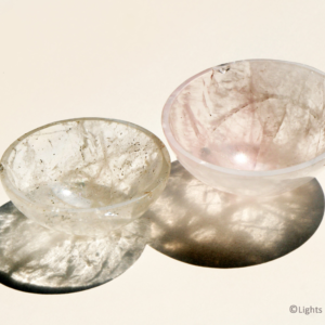 Crystal Quartz Bowl - Natural Stone - Offering Bowl - Ring Holder - 2 and 3 inch