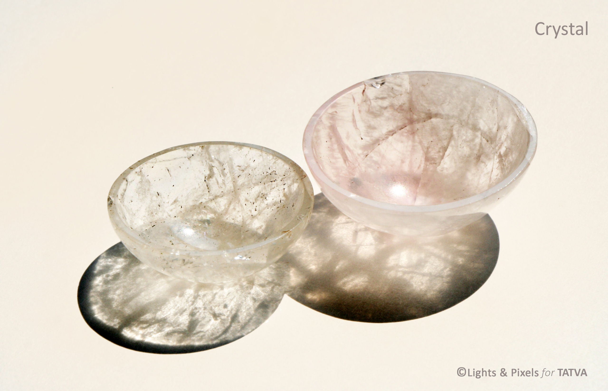 Crystal Quartz Bowl - Natural Stone - Offering Bowl - Ring Holder - 2 and 3 inch