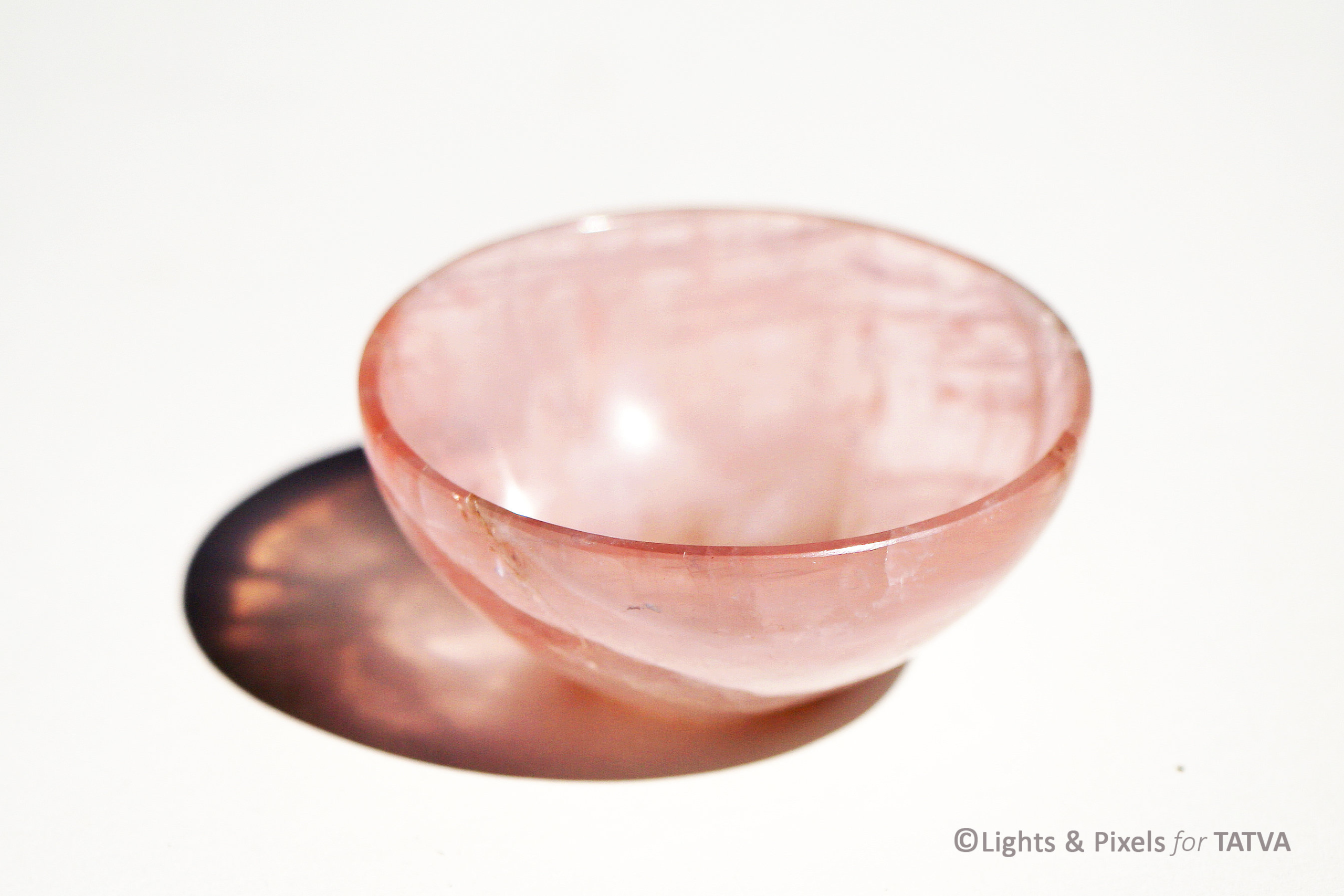 Natural Rose Quartz Bowl - Offering Bowl - Jewelry Holder