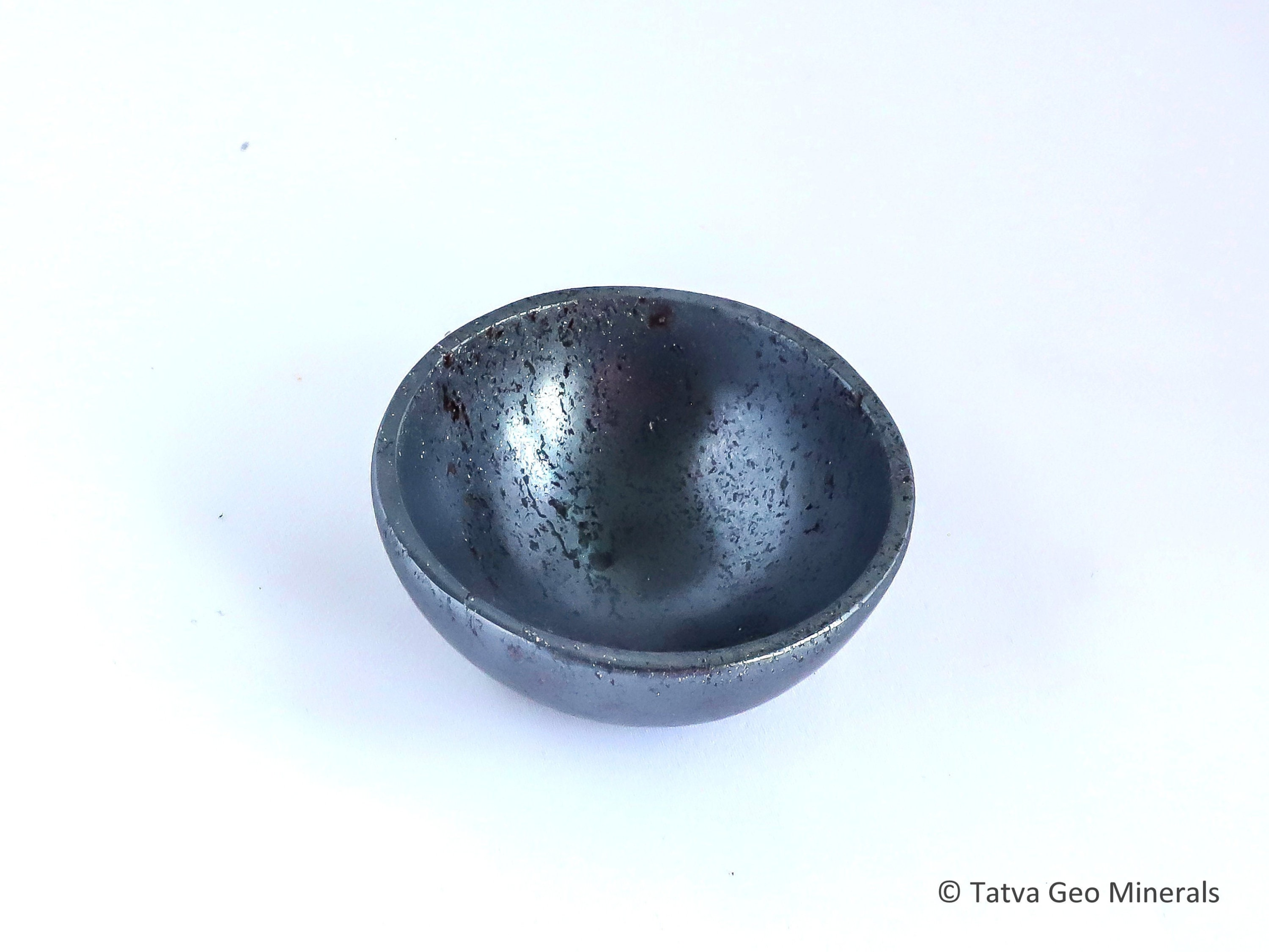 Natural Hematite Bowl - Offering Bowl - Jewelry Holder - Crystal bowl