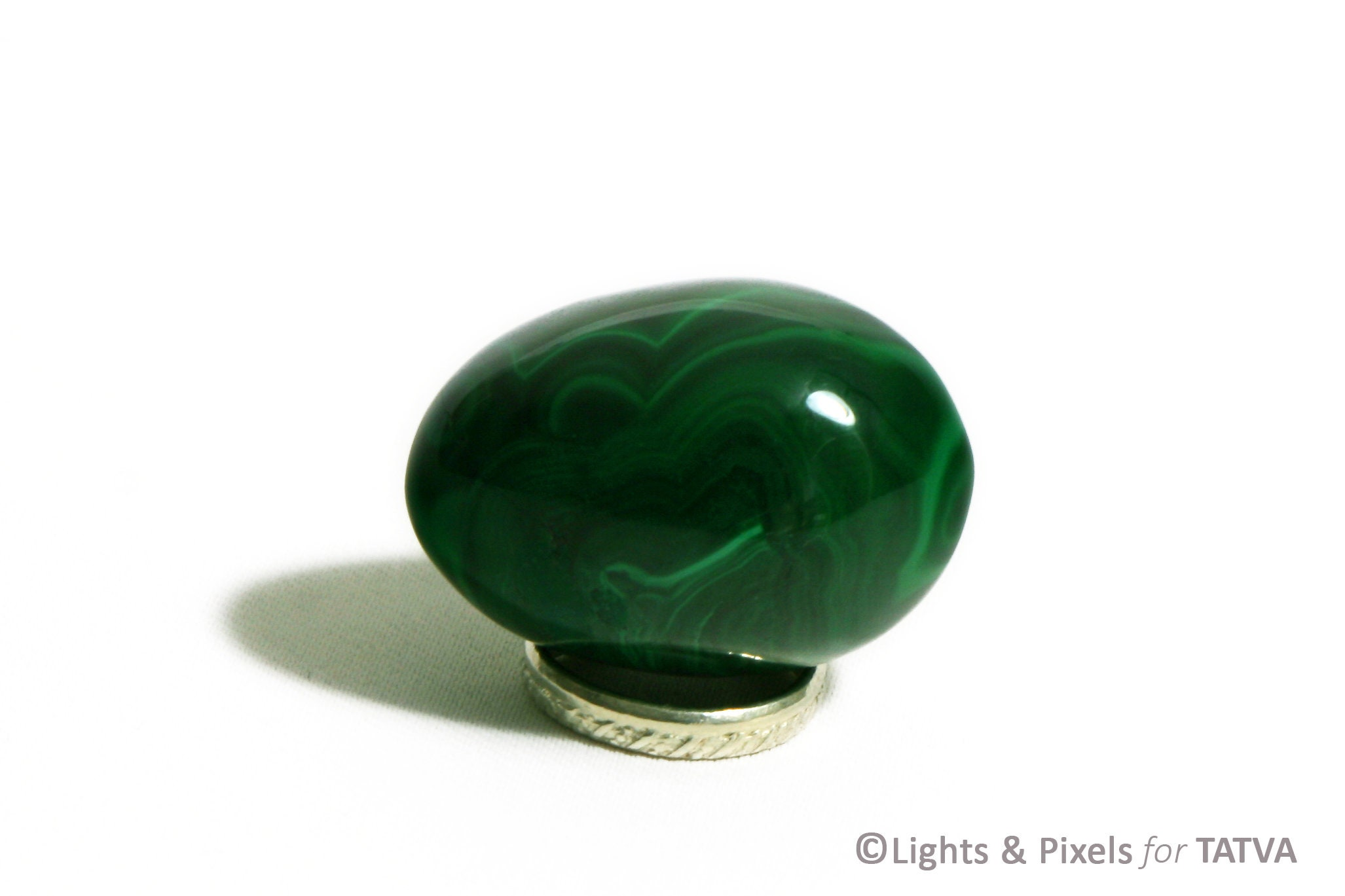 Small Malachite Eggs - Stone Egg - Home Decor-Gift - 40g