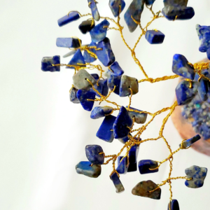 Lapis Lazuli Tree of Life – Deep Blue Gemstone Crystal Tree – Third Eye Chakra Decor – Spiritual Healing Gift – Feng Shui Energy Tree